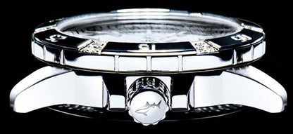 Montre pour femme Chris Benz Diamond Diver Silver Bay CB-DD200-S-MBO • Shark-Proof • Verre saphir