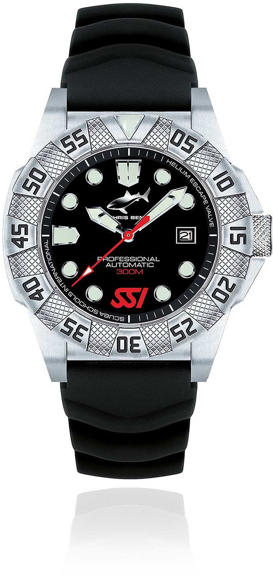 Chris Benz DEEP 300M Automatic CB-300A-SSI-KBS Montre Homme • Automatique • Verre Saphir