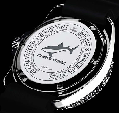 Chris Benz ONE Medium CBM-B-KB-SI Ladies' Watch • Hai-Proof • Sapphire Crystal