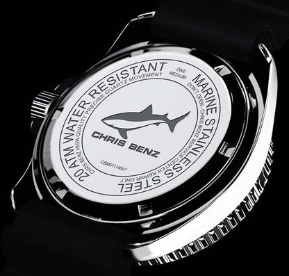 Chris Benz ONE Medium 200M CBM-R-KB-SW Ladies' Watch • Sapphire Crystal • 20 Bar Water Resistant