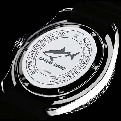 Montre pour hommes Chris Benz ONE MAN 200M CBO-H-KB-SW • Mouvement à quartz • Verre saphir