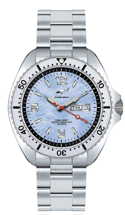 CHRIS BENZ ONE MAN CBO-H-MB-SI Men's Watch • 20 Bar Water Resistant • Sapphire Crystal