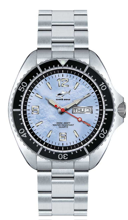 Montre pour homme Chris Benz ONE MAN 200M CBO-H-MB-SW • Shark-Proof • Verre saphir