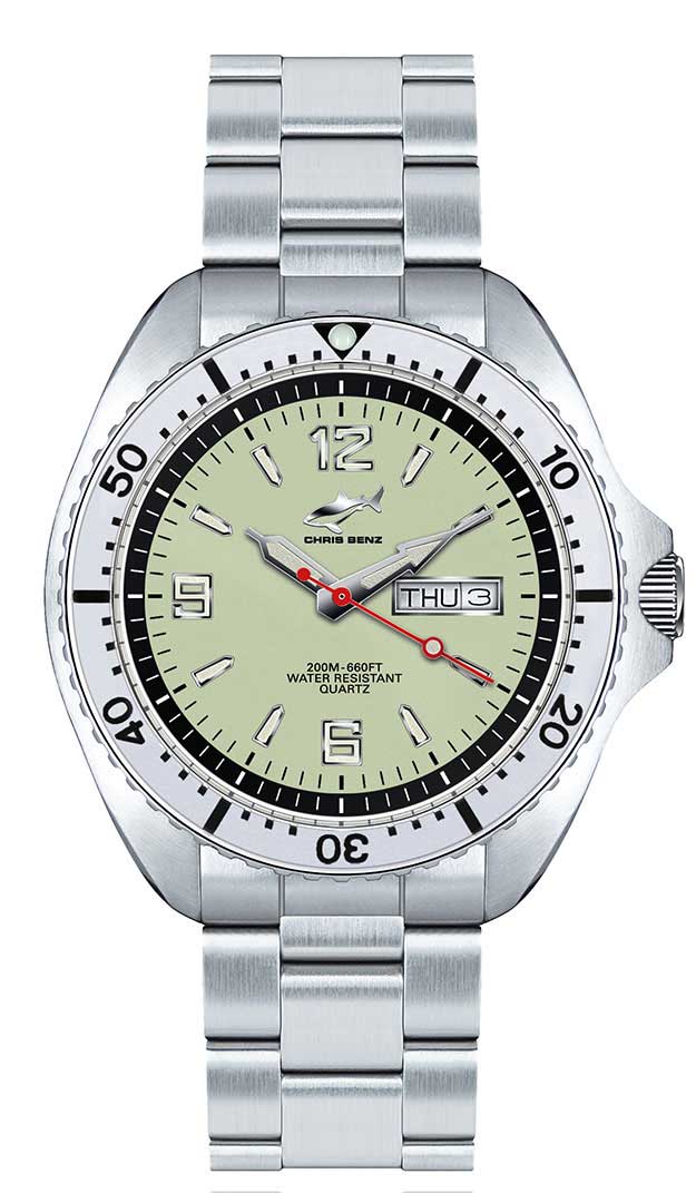Montre Unisexe Chris Benz DEPTHMETER Digital 200M CB-D200X-G-MB • Profondimètre • Verre saphir