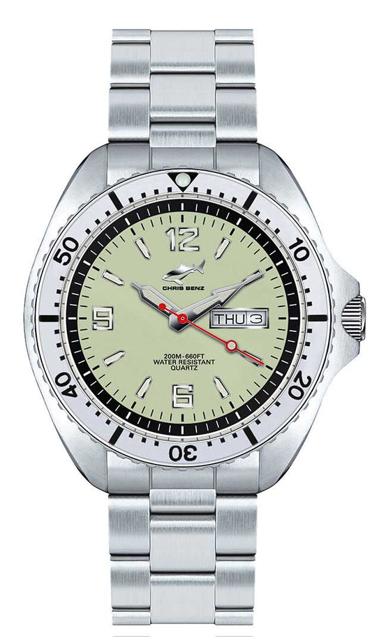 Montre Unisexe Chris Benz DEPTHMETER Digital 200M CB-D200X-G-MB • Profondimètre • Verre saphir
