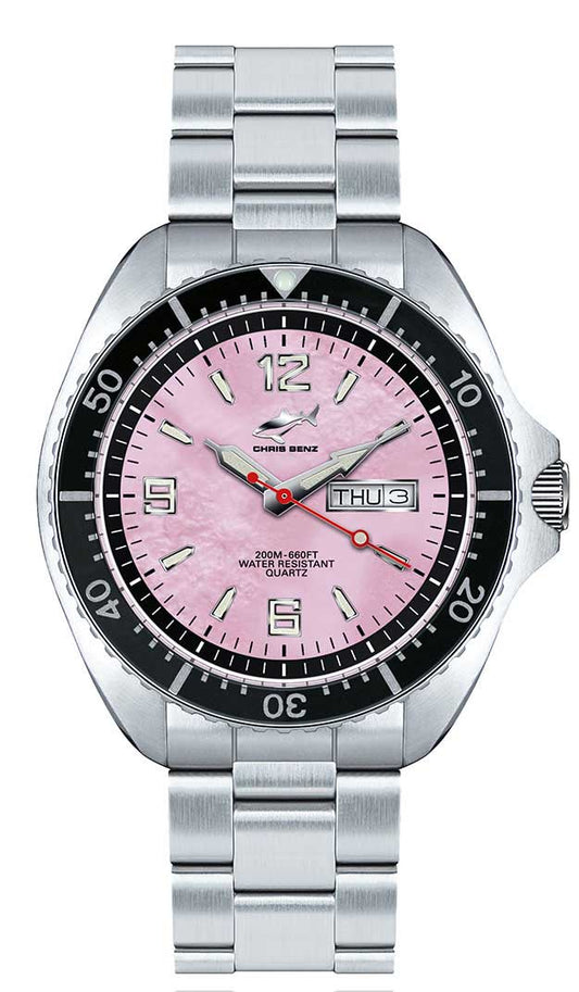 Chris Benz ONE MAN 200M CBO-R-MB-SW Montre pour homme • 200m étanche • Verre saphir