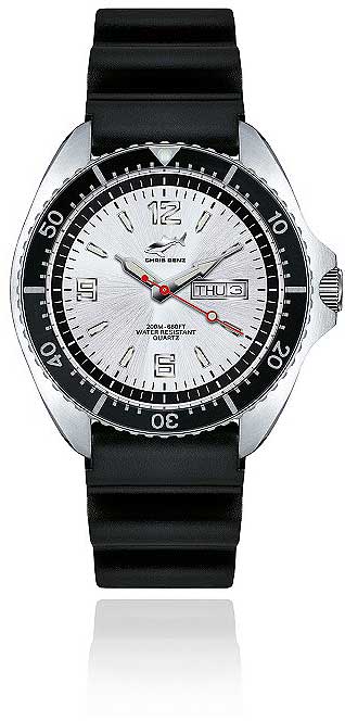 Chris Benz DEPTHMETER CHRONOGRAPH 300M CB-C300-O-KBS Men's Watch • Shark-Proof tested • Sapphire Crystal