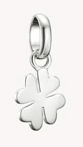 Srebrna zawieszka charms w kształcie koniczyny z oczkiem, Thomas Sabo