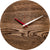 huamet Wall Clock 30x30x4.3 cm Wood • Round Clock Face • Old Wood