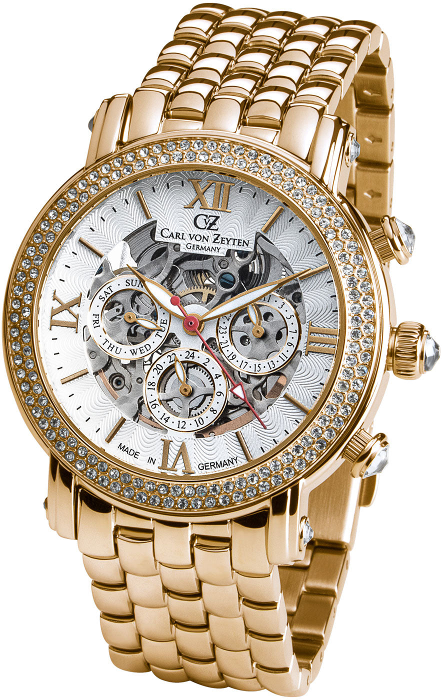 Carl von Zeyten Kniebis CvZ0062GWM Ladies' Watch • Automatic Movement Caliber 420 • Open Balance