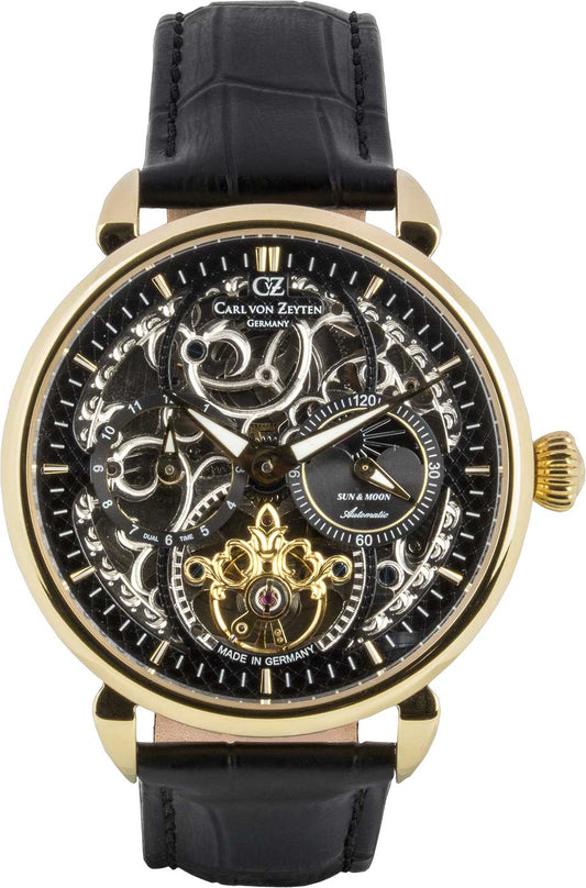 Carl von Zeyten Neukirch CVZ0005GBKS Men's Watch • Automatic • Skeletonized