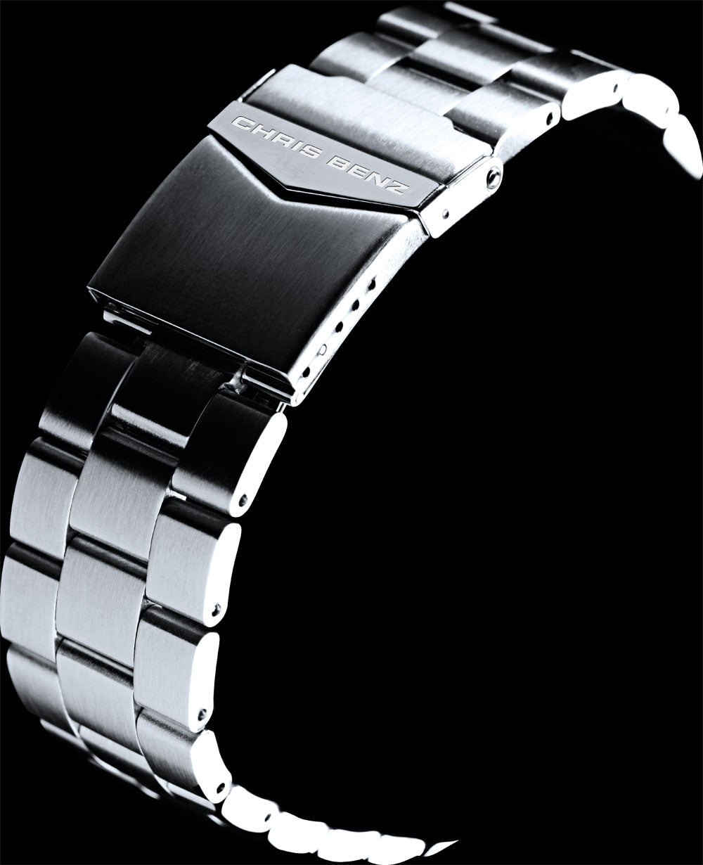 Montre pour hommes Chris Benz DEPTHMETER DIGITAL 200M CB-D200X-G-MB • Hai-Proof • Verre saphir