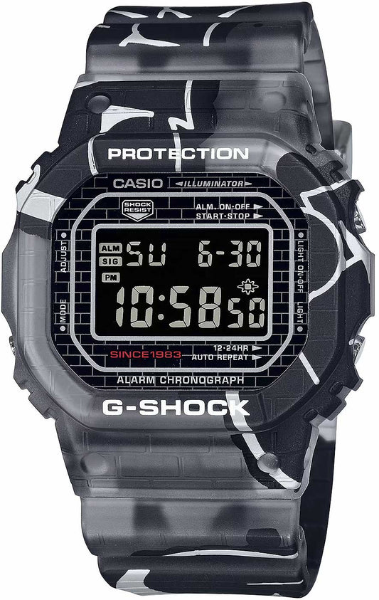 Casio G-Shock Street Spirit DW-5000SS-1 Herren Uhr • Robustes Quarzwerk • 20 Bar Wasserdicht