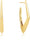 ANIA HAIE E053-08G Futuristic Angular Hoop Earrings
