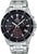 Zegarek męski Casio EDIFICE z czarną tarczą i bransoletą ze stali szlachetnej, chronograf