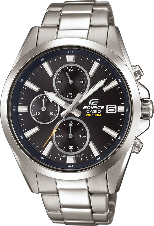 Casio Edifice EFV-560D-1AVUEF Men's Watch • Sporty Chronograph • Elegant Stainless Steel Design