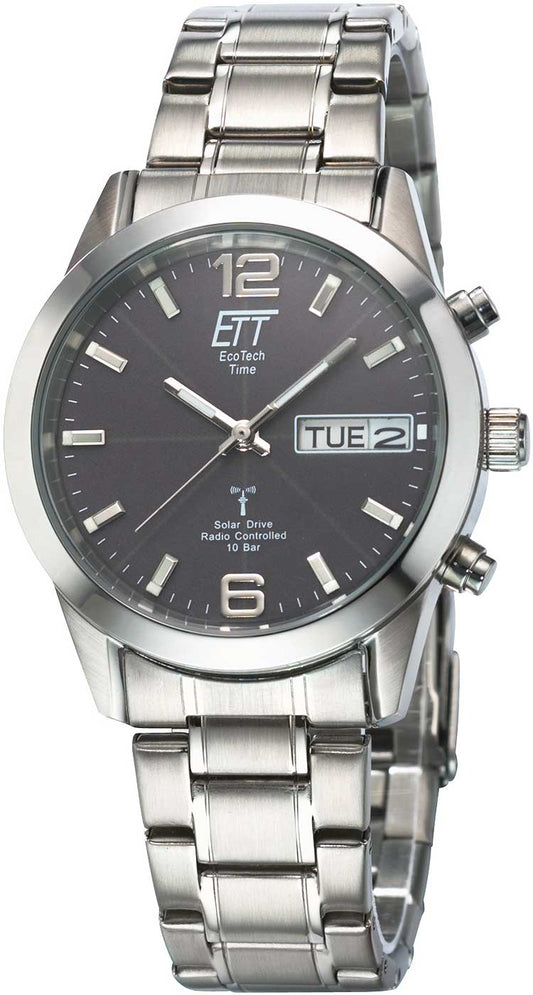 Eco Tech Time Gobi EGS-11247-22M Men's Watch • Radio-Controlled Solar • Stainless Steel