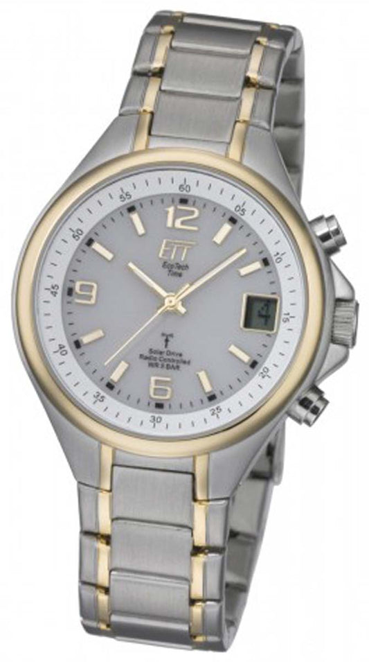 Montre pour homme Eco Tech Time EGS-11378-75M • Mouvement solaire radio-piloté • Calendrier perpétuel