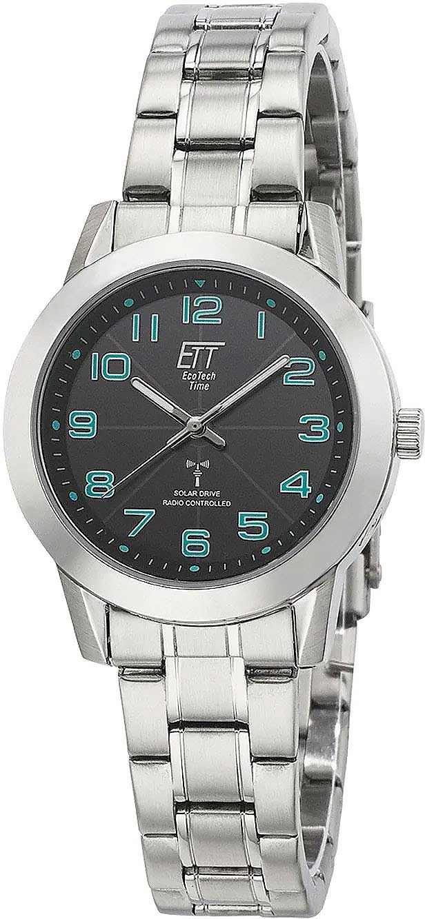 Eco Tech Time Basic ELS-11504-22M Women's Watch • Radio-Controlled Solar • Stainless Steel