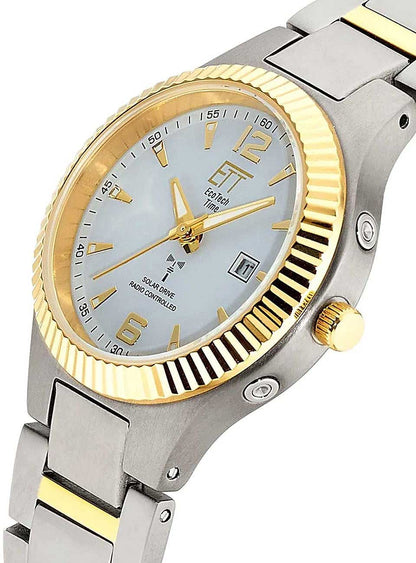 Eco Tech Time Everest ELT-11672-12M Women's Watch • Radio-Controlled Solar • Bicolor