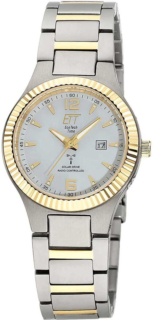 Eco Tech Time Everest ELT-11672-12M Women's Watch • Radio-Controlled Solar • Bicolor