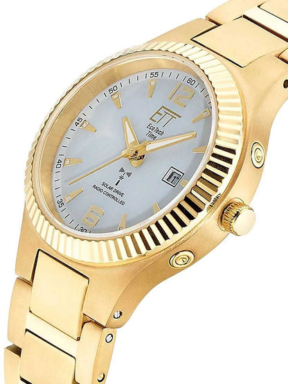 Eco Tech Time Everest ELT-11673-12M Ladies' Watch • Radio-Controlled Solar Movement • Date Display