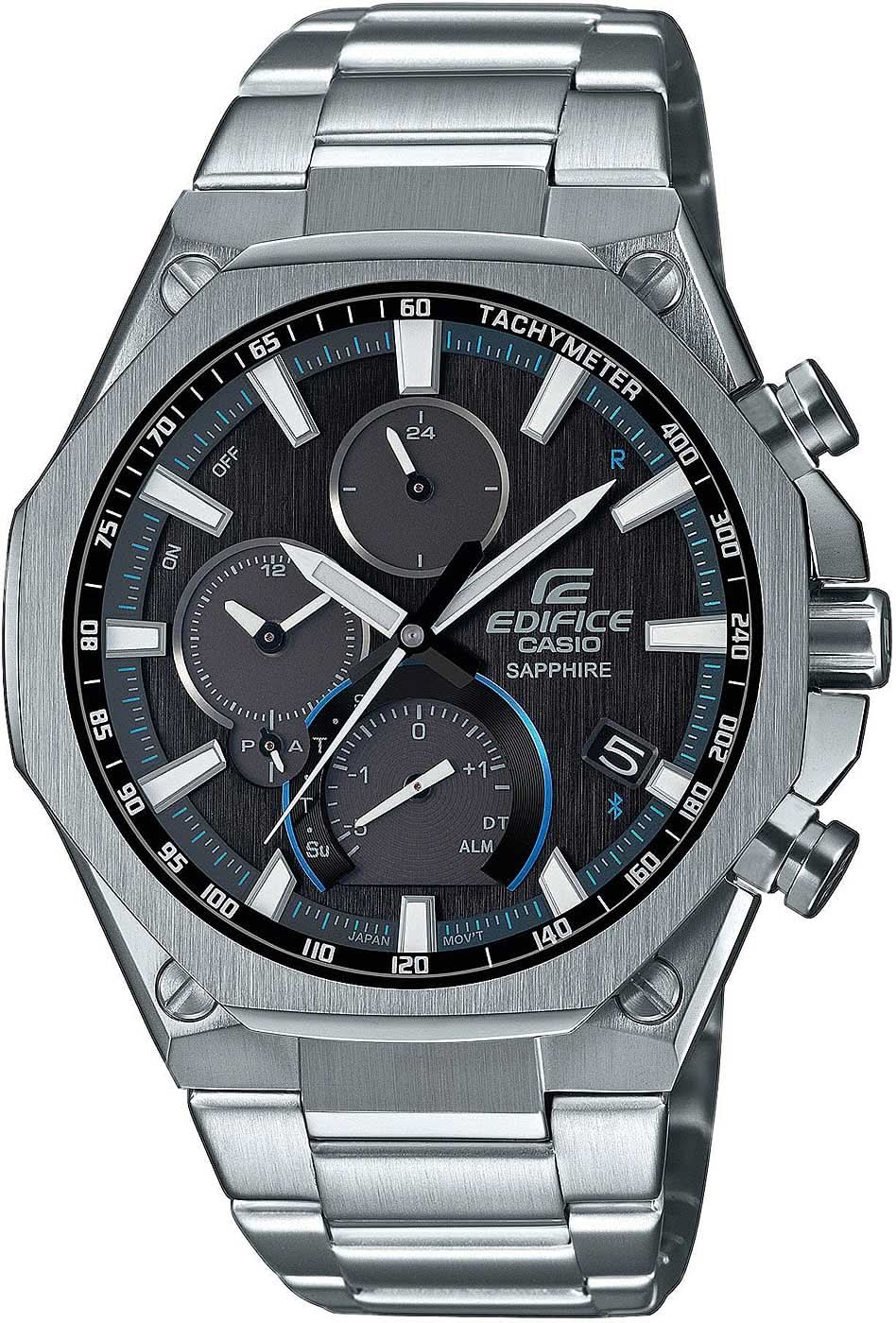 Montre pour homme Casio Edifice EQB-1100D-1A • Solaire • Bluetooth • Verre saphir
