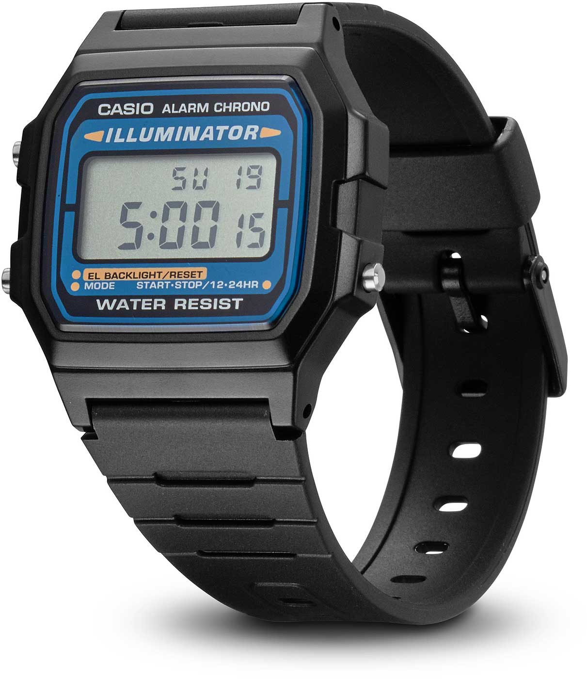 Casio Collection F-105W-1AWYEF Herren Uhr • Quarz Uhrwerk • EL-Hintergrundbeleuchtung