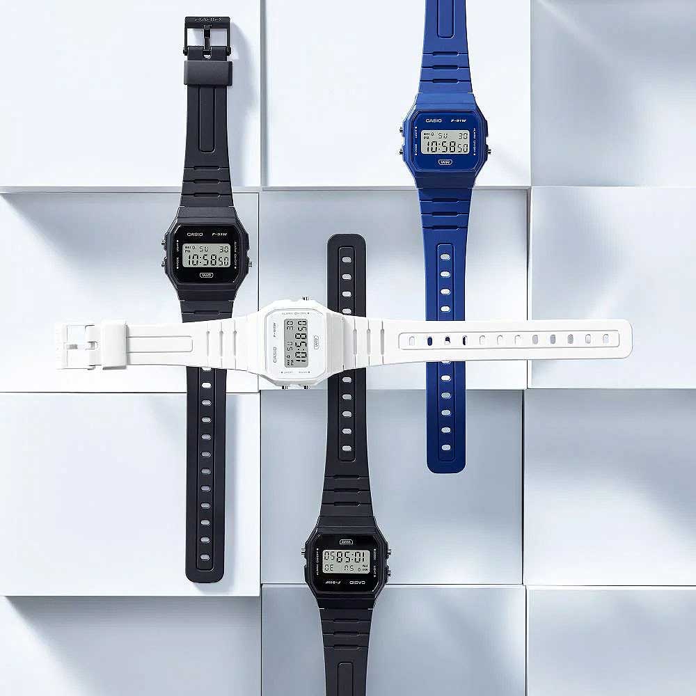 Casio F-91W-1AEF Unisex Uhr • Robustes Resin-Gehäuse • Präzises Quarzwerk