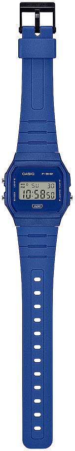 Casio Timeless Collection F-91WB-2A1EF Damen Uhr • Robustes Design • Digitale Zeitanzeige