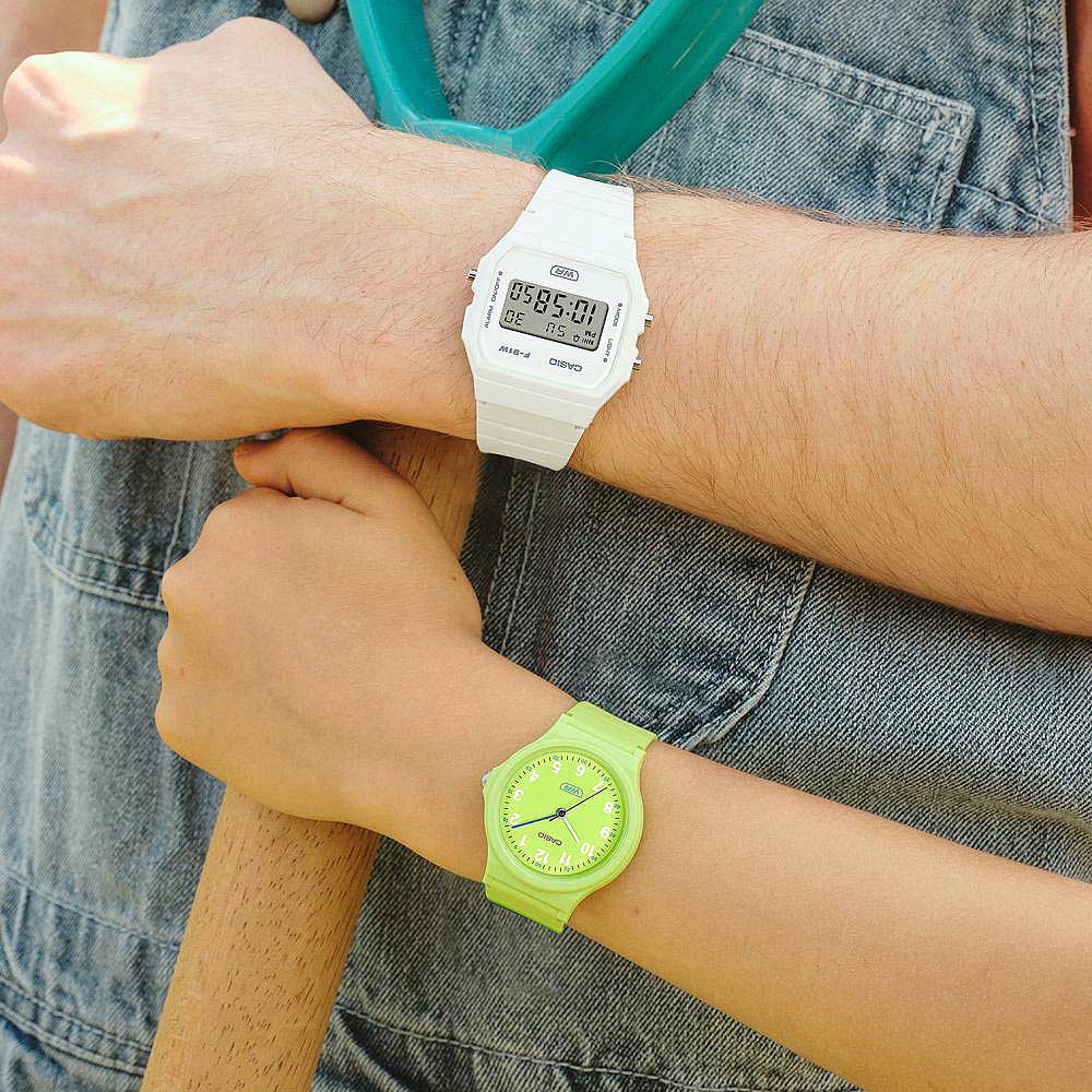 Casio Vintage F-91WB-7AEF Damen Uhr • Digitales Quarzwerk • Ikonisches Vintage Design