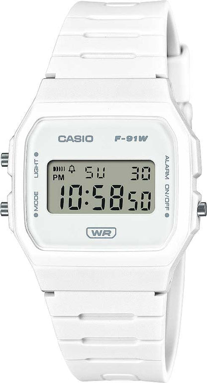 Casio Vintage F-91WB-7AEF Damen Uhr • Digitales Quarzwerk • Ikonisches Vintage Design