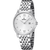 Zegarek damski Festina z białą tarczą i srebrną metalową bransoletą, szkło mineralne