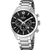 Męski zegarek Festina Chronograph z czarną tarczą, bransoletą ze stali szlachetnej i przyciskami chronografu
