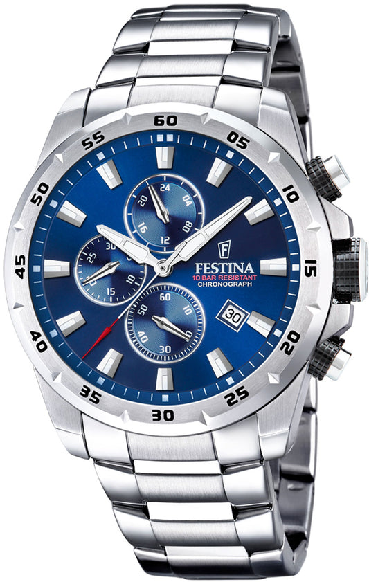 Festina Timeless F20463/2 Men's Watch • Chronograph • 10 bar