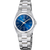 Zegarek damski Festina z niebieską tarczą i srebrną metalową bransoletą