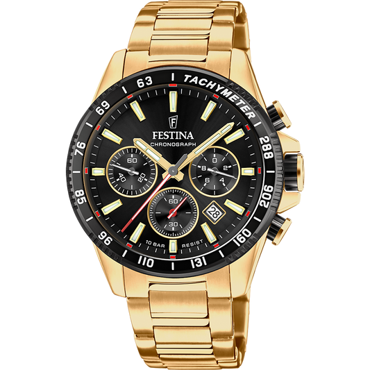 Festina Timeless Chronograph F20634/5 Herrenuhr • Edelstahl • 10 ATM