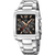 Zegarek męski Festina typu chronograf ze srebrną metalową bransoletą i czarną tarczą