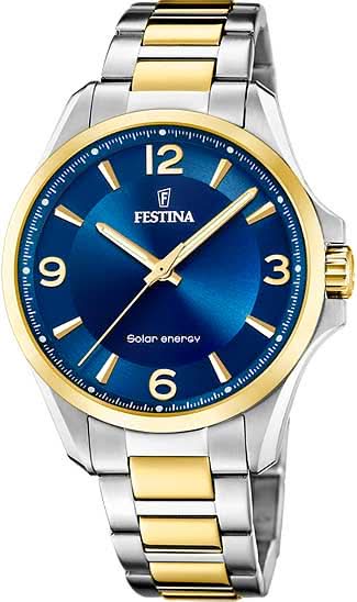 Montre Homme Festina Solar Energy F20657/1 • Mouvement Solaire • Acier Inoxydable Robuste