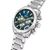 Męski zegarek chronograf Festina z niebieską tarczą, bransoletą ze stali szlachetnej i kilkoma subtarczami