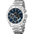 Zegarek męski Festina Chronograph z niebieską tarczą, bezelem z tachymetrem i stalową bransoletą