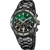Męski zegarek Festina Chrono Bike z czarną stalową bransoletą i zieloną tarczą, wskazania chronografu
