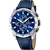 Zegarek męski Festina Chronograph z niebieską tarczą, skórzanym paskiem i datownikiem