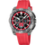 Męski zegarek Festina Chrono Bike z chronografem, czerwonym silikonowym paskiem i czarną tarczą