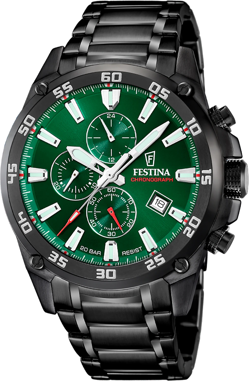 Festina Timeless F20735/2 Herrenuhr • 20 ATM • Chronograph