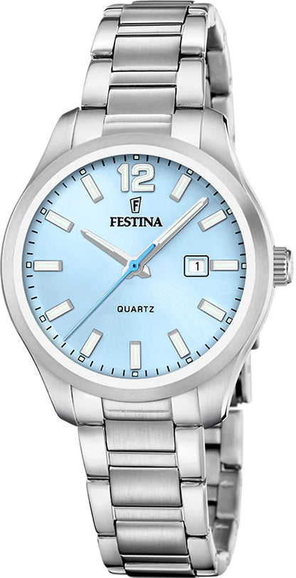 Festina Classics F20737/3 Damenuhr • Blau • Edelstahl