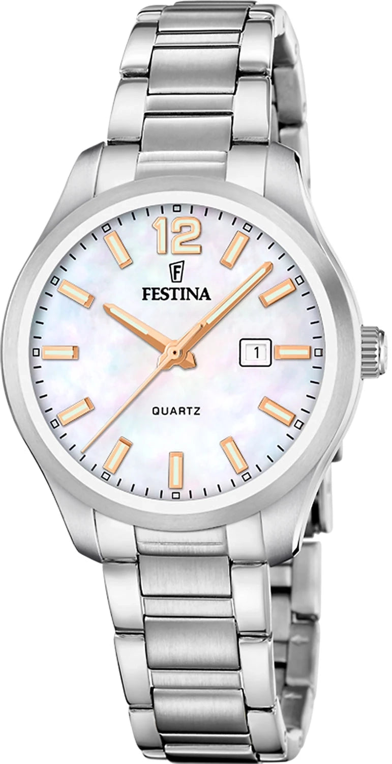 Festina Automatic F20737/6 Damenuhr • Skelett-Zifferblatt • Saphirglas