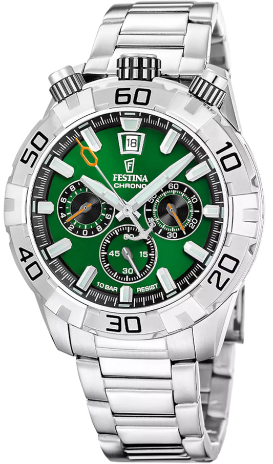 Festina The Originals F20743/2 Herrenuhr • Bullhead • Stahl