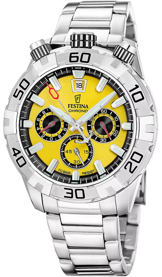Festina Bullhead F20743/4 Herrenuhr • Markantes Design • Edelstahl