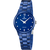 Zegarek damski Festina z niebieską ceramiczną bransoletą, okrągłą tarczą i indeksami